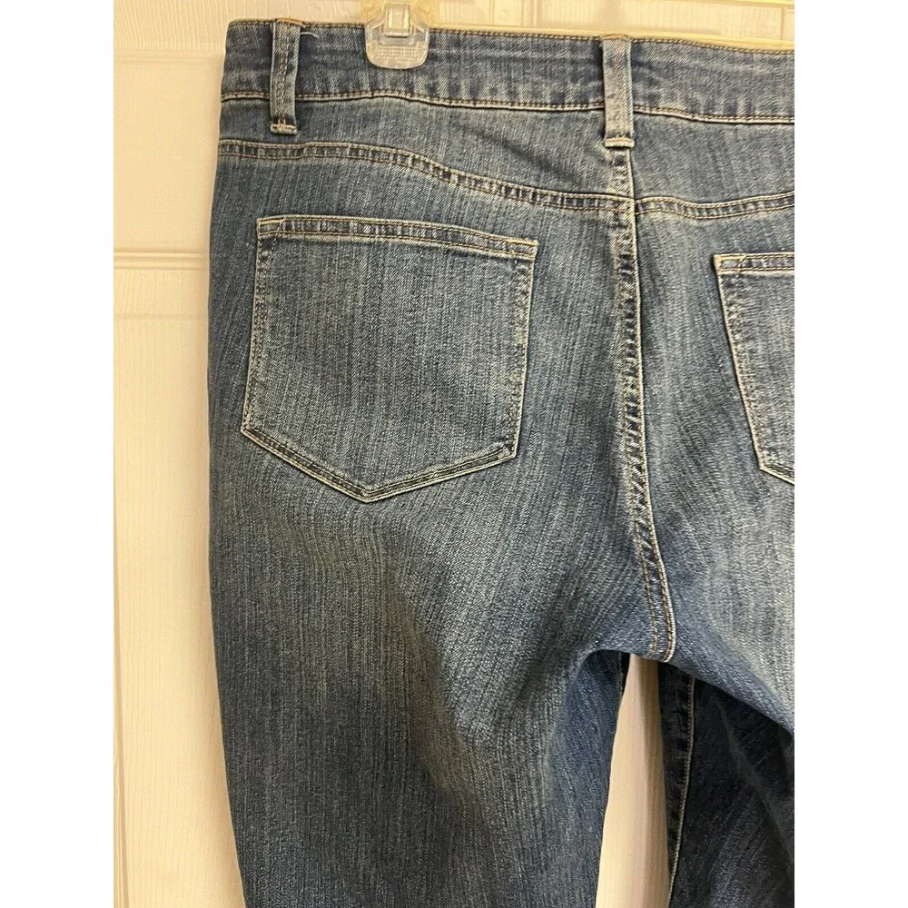 Sonoma Womens Curvy Bootcut Jeans Size 14 Mid Rise Stretch 33" Inseam - Picture 4 of 7